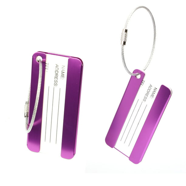 100 Key Tags Purple To Write On Luggage Tag Key Ring
